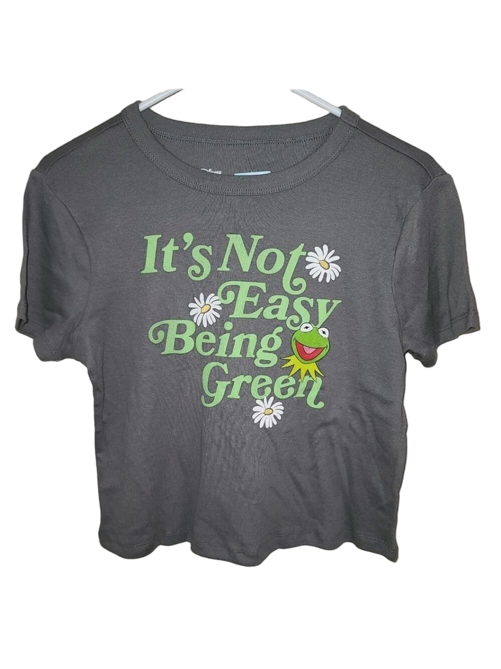 Kermit It’s Not Easy Being Green Shirt Crop Top Shirt Disney Muppets